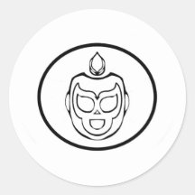 Bold Round Sticker