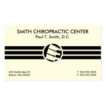 Bold Stripes Chiropractic Business Cards
