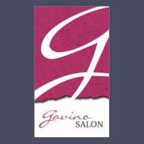 Bold Stylish & Modern Monogram Salon Business Card business cards