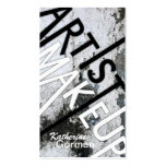 Bold Textured Makeup Artist Business Cards