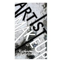 Bold Textured Makeup Artist Business Cards
