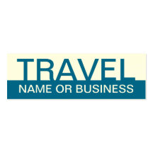 bold TRAVEL (color customizable) Business Card