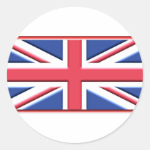 Bold Union Jack Round Sticker
