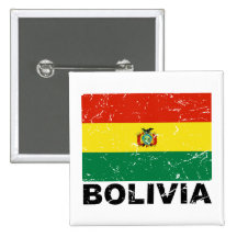 Bolivia Vintage Flag Pins