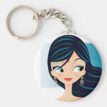 Bollywood Girl Key Chain