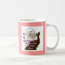 Bolognese or Havanese puppy Coffee Mugs