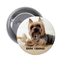 BOMBO's BARK OBAMA Pinback Button