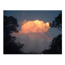 Boming cloud postcard