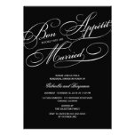 Bon Appetit Before Married Rehearsal Dinner Invite invitations