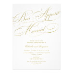 Bon Appetit Before Married Rehearsal Dinner Invite invitations