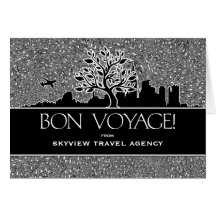 Bon Voyage Travel Agency Business Greeting Greeting Cards