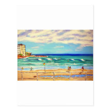 Bondi Beach Art Post Card