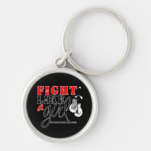 Bone Cancer Awareness Fight Like a Girl Key Chains