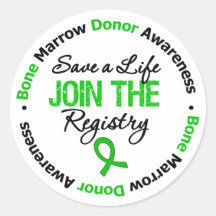 Bone Marrow Donor - Save a Life Sticker