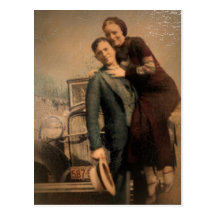 Bonnie & Clyde Post Card