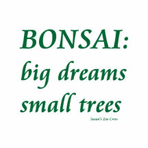 Bonsai , Big Dreams Small Trees Design Photo Sculpture