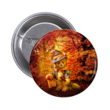 Boo Bear Pinback Button