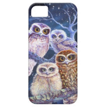 Boobook owl family. iPhone 5 covers