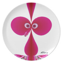 Booby Bird Pink Party Plates