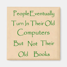 Book Collector Refrigerator Magnet