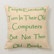 Book Collector Throw Pillow
