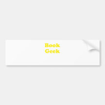 Book Geek Bumper Sticker