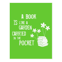 Book Is Like A Garden Carried In The Pocket Postcards