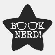 Book Nerd Star Stickers
