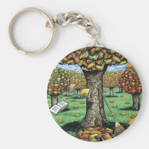 Book Tree keychain