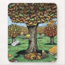 Book Tree Mousepad