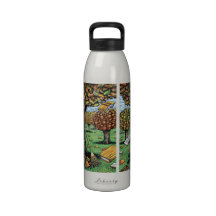 Book Tree Water Bottle