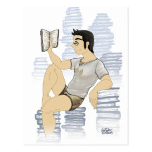Book Worm Postcard
