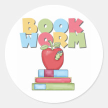 Book Worm Sticker