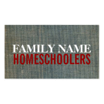 Bookcover Homeschoolers Business Cards