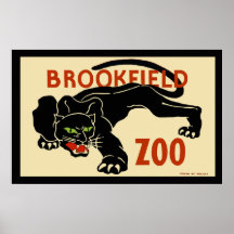Bookfield Zoo Black Panther Poster
