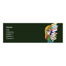 Bookgirl - Skinny Business Cards
