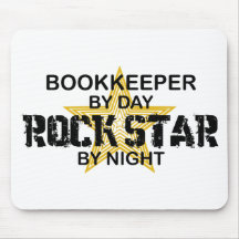 Bookkeeper Rock Star Mousepads