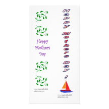bookmark card for Mothers' Day Picture Card