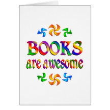 Books are Awesome Greeting Card