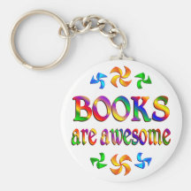 Books are Awesome Keychain