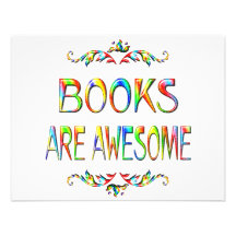 Books are Awesome Personalised Invite