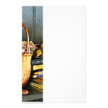 Books, Basket and Quill Personalized Stationery