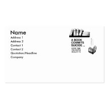 BOOKS COMMIT SUICIDE BUSINESS CARD