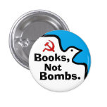 "Books, Not Bombs." Buton Pinback Button
