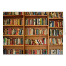 Bookshelf background cards