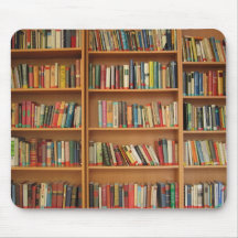 Bookshelf background mousepad