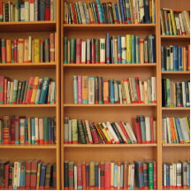 Bookshelf background photo cutout