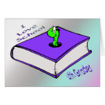 Bookworm 4th Grader - I love School Cards