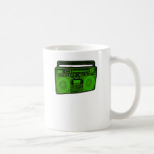 boombox ghetto blaster radio coffee mugs