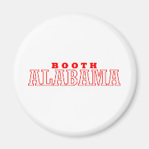 Booth, Alabama City Design Refrigerator Magnets